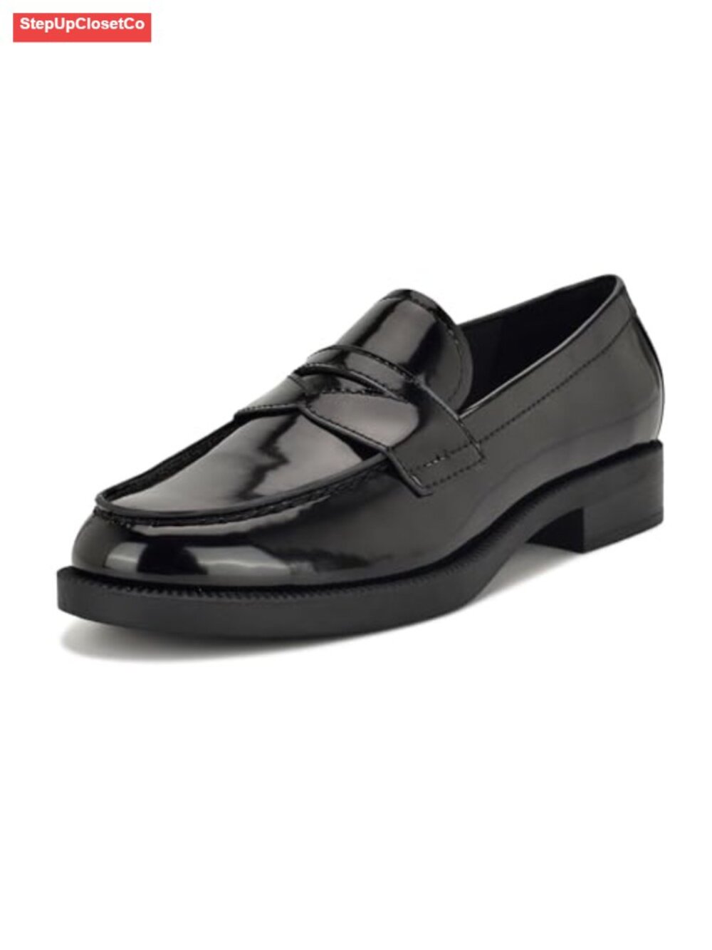 Nine West Berg Suede Slip-On Loafers Block Heel